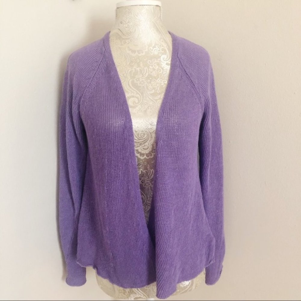 Eileen Fisher Linen Cardigan Sweater Size Small